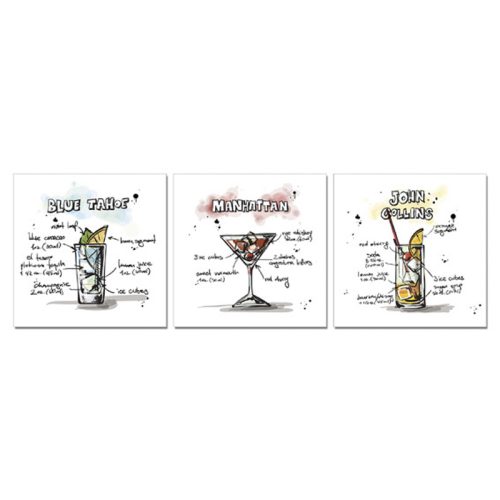 Set tre stampe- Cocktail 2-Immagine principale prodotto