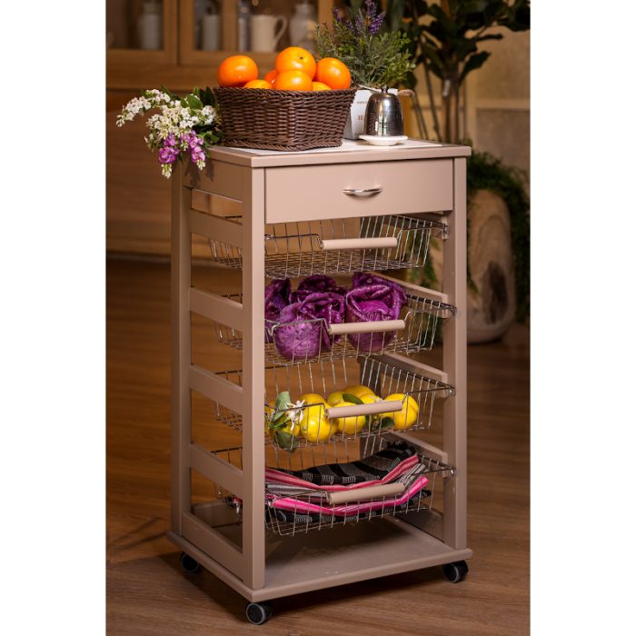 CARRELLO PORTAFRUTTA CON CASSETTO - Arturo Store