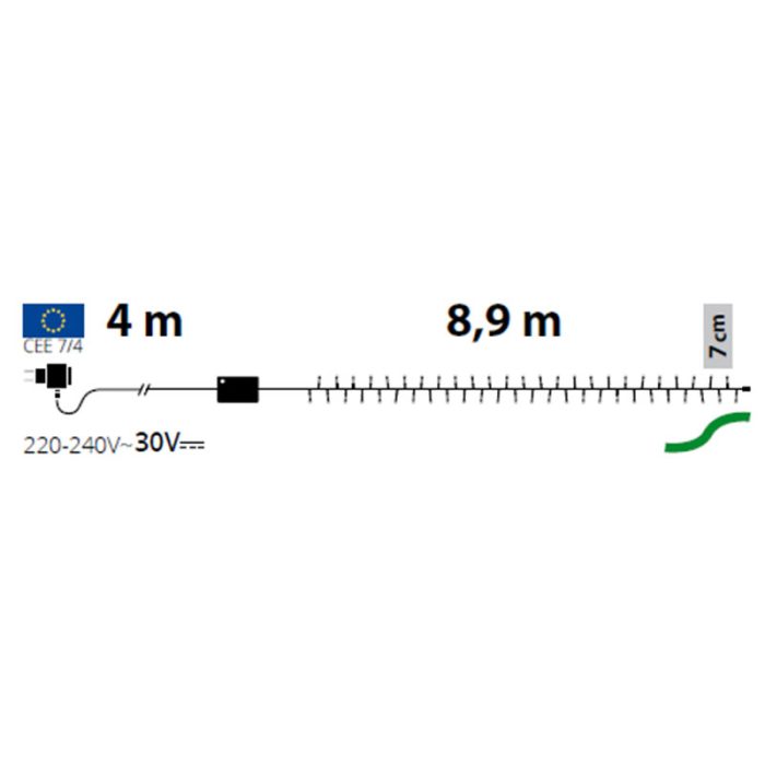 Catena di luci 120 miniled Cavo