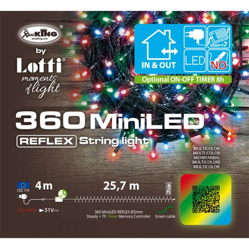 Catena luci 360 led multicolor Box