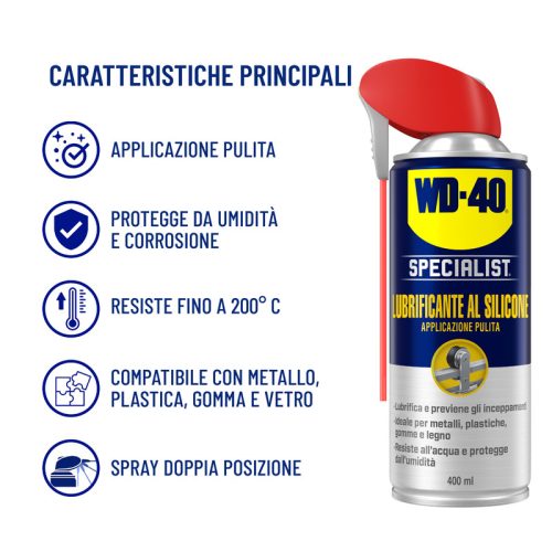 Lubrificante al silicone WD-40 Caratteristiche principali