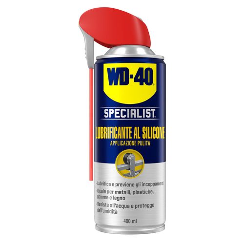 WD-40 Specialist lubrificante al silicone sfondo bianco