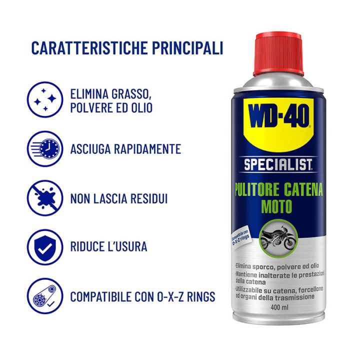 Wd-40 Pulitore catena Caratteristiche