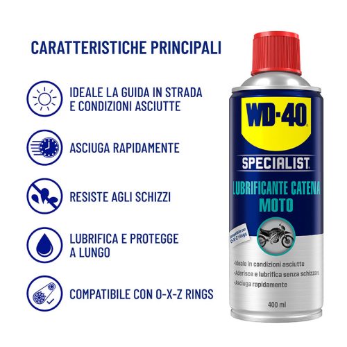 Wd-40 Specialist Lubrificante moto Caratteristiche